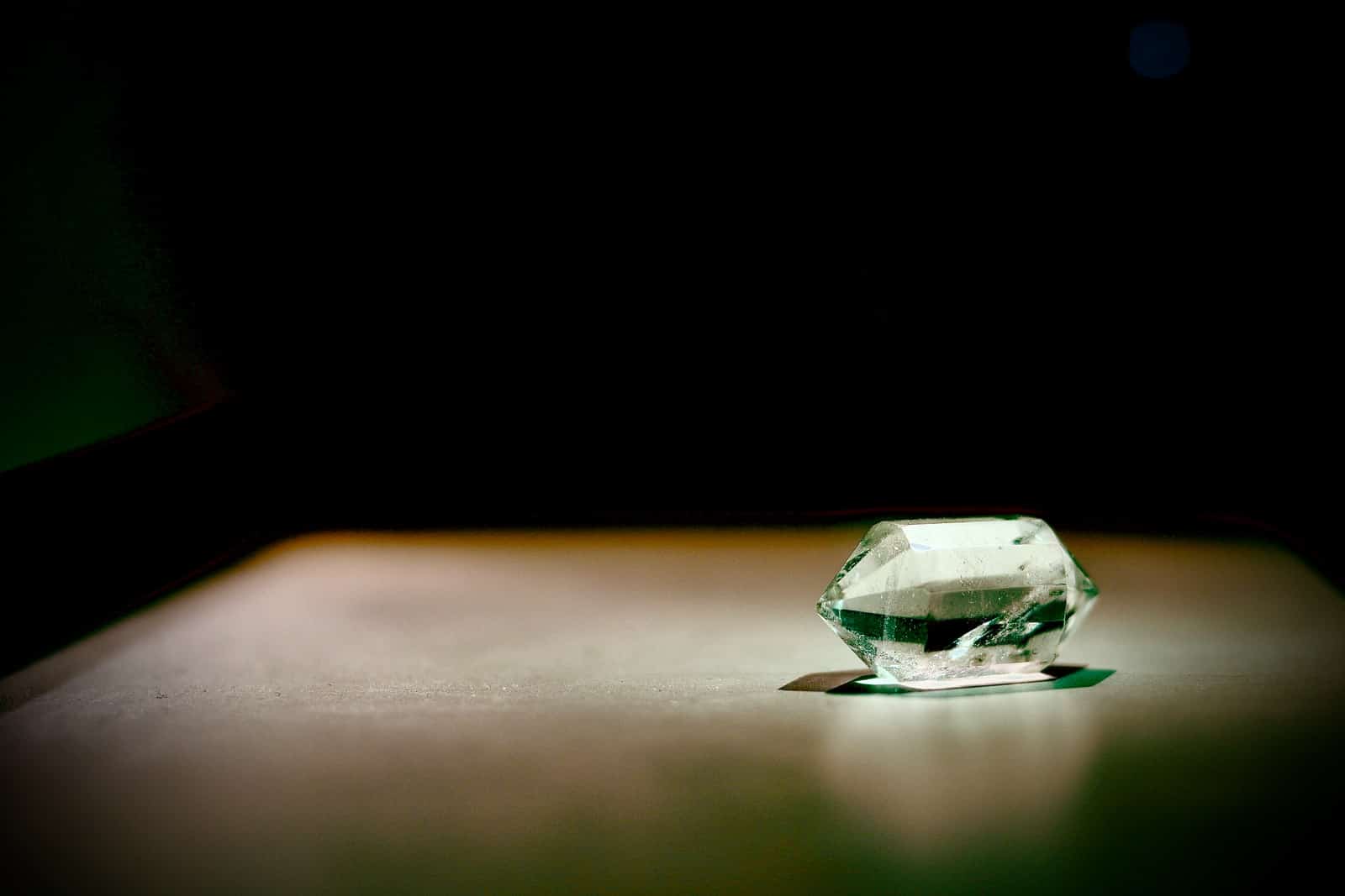 clear glass on white table