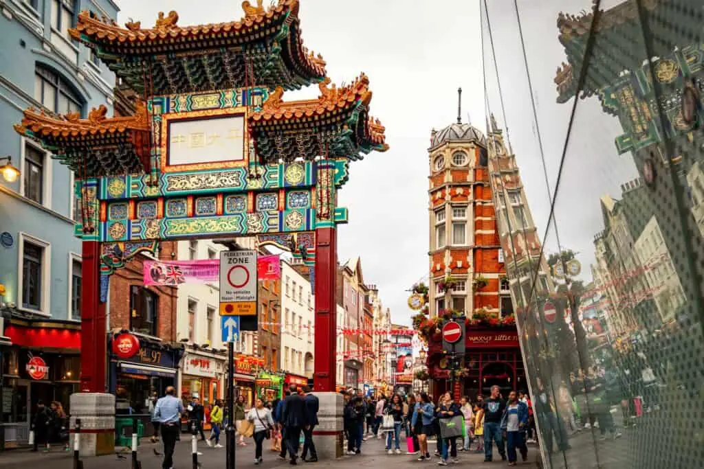 people walking at China town during day