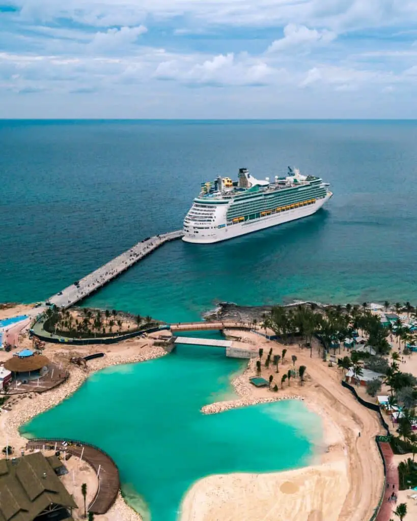 white cruise ship on sea during daytime