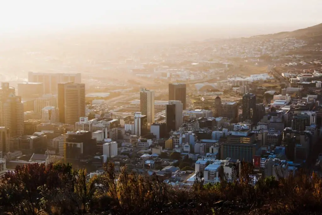 bird's-eye view photography of city