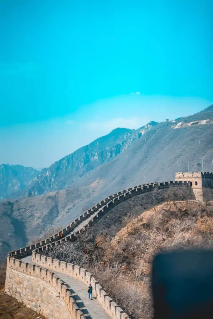 Wall of China aerial view