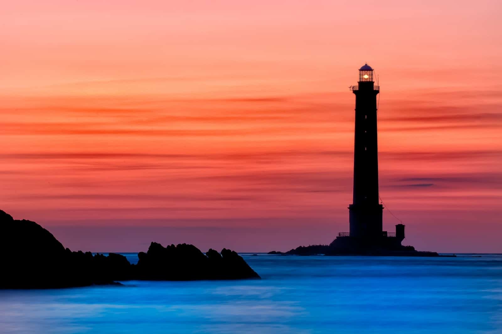 lighthouse during golden hour