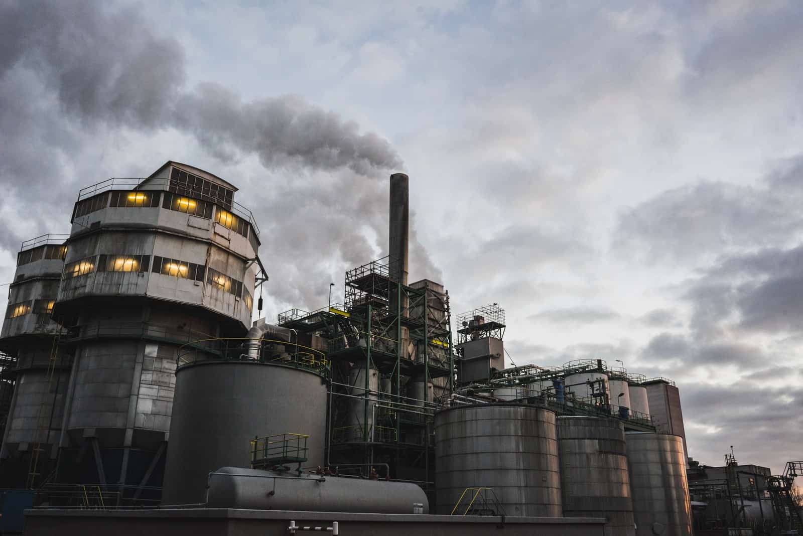 white and brown factory during day