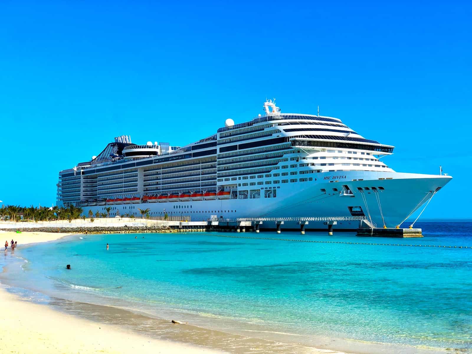 white cruise ship on sea during daytime