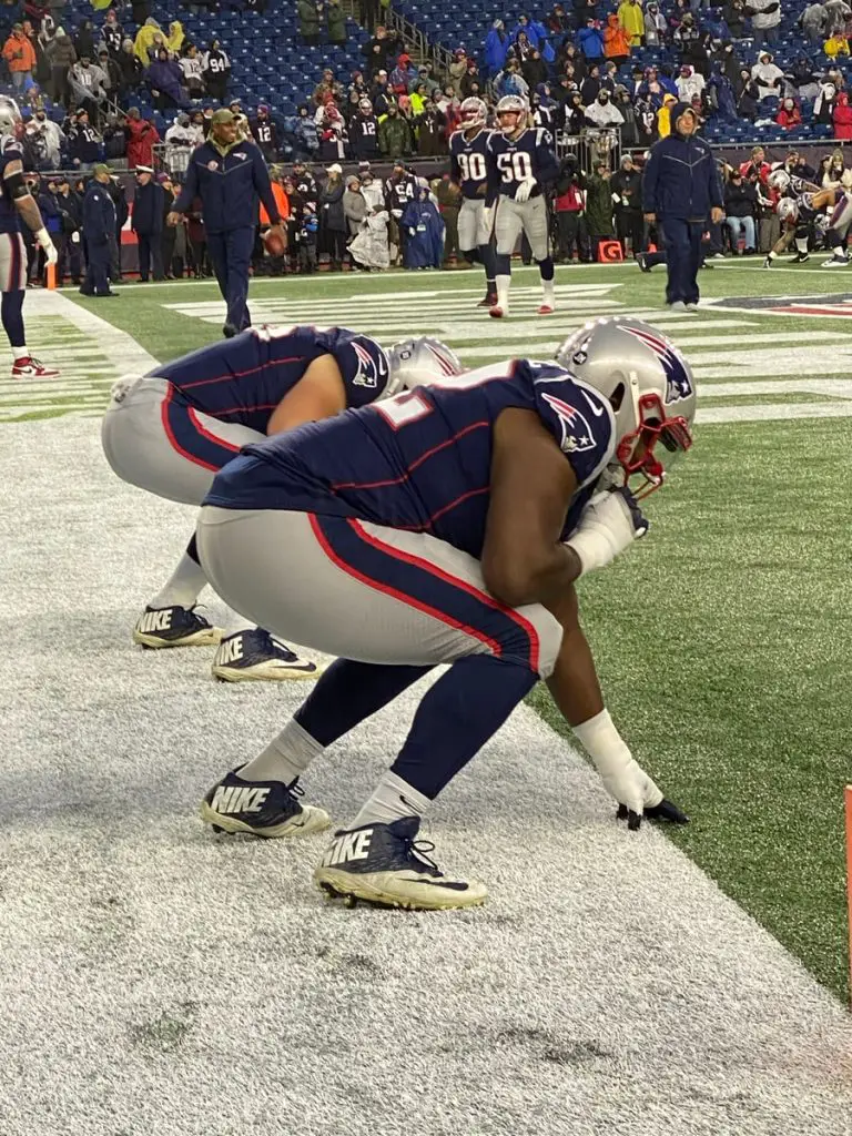 New England Patriots on field