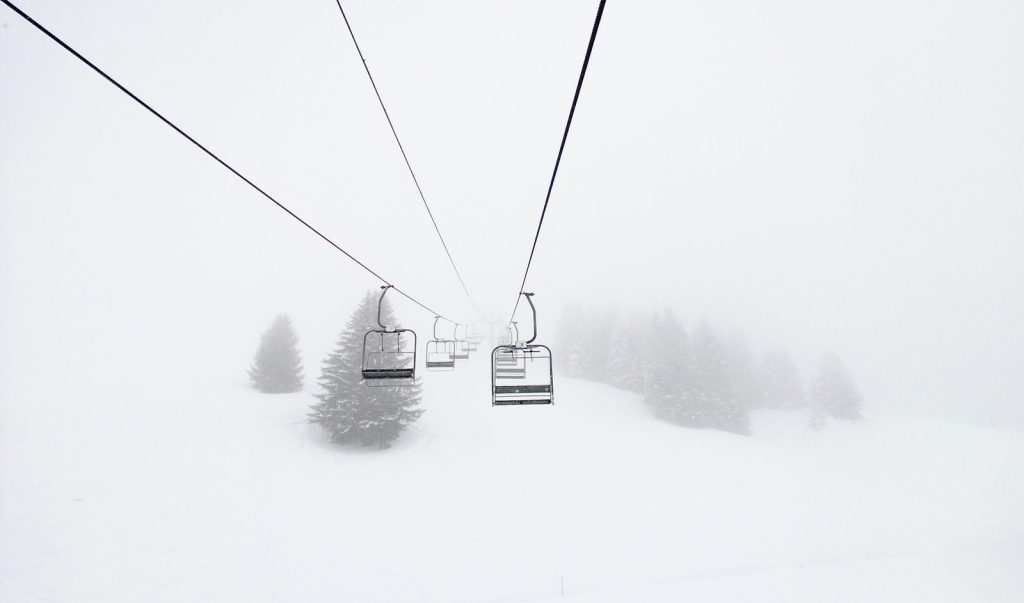 photography of cable car