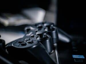 Closeup Photo of Black Corded Game Controller