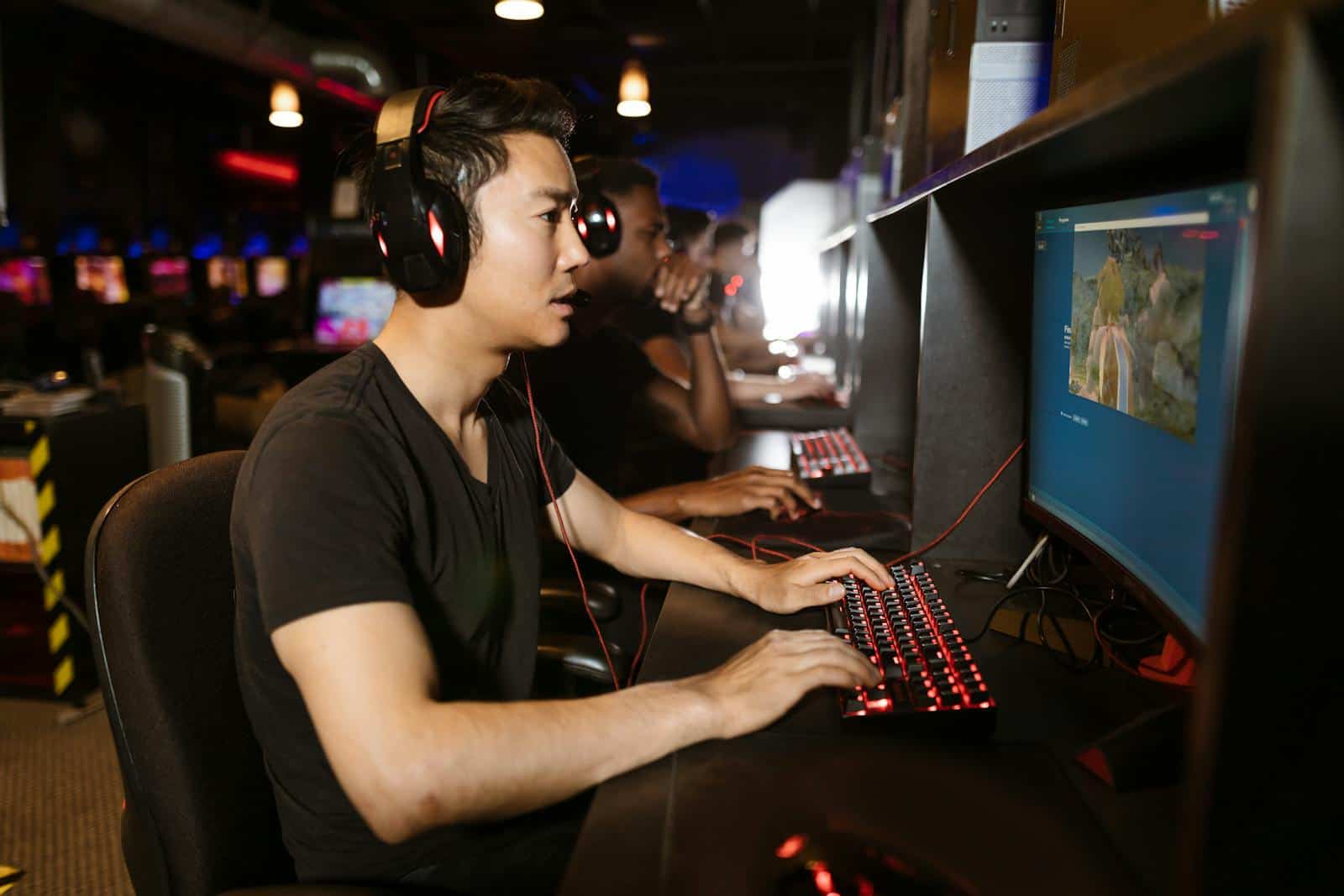 Men Playing Computer Games