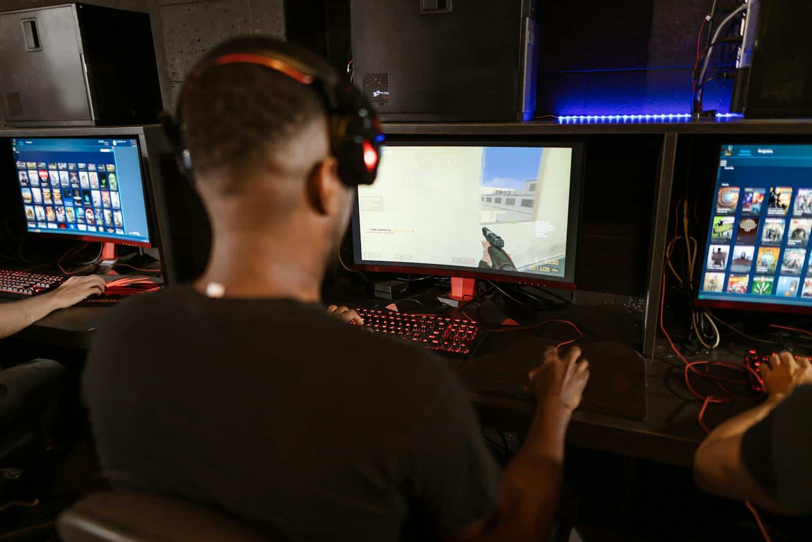 Man Playing Counter-Strike