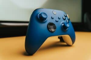 blue xbox one game controller